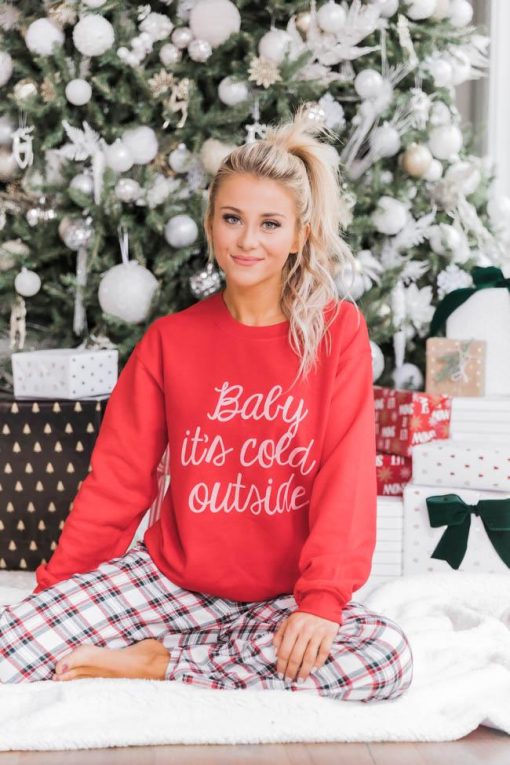 Best reviews of ✨ Pink Lily Baby It's Cold Outside Script Red Graphic Sweatshirt 🥰 -Tees Shop 1K0A0424 b4089516 6c68 4aa1 bd9c