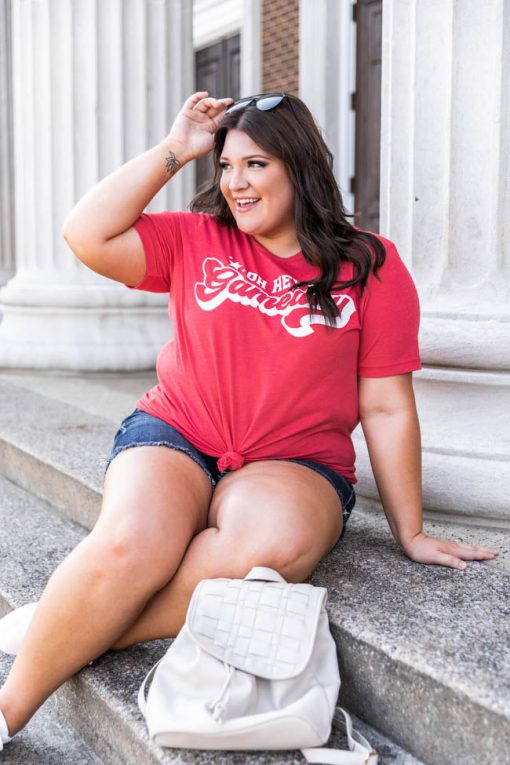 Flash Sale 🛒 Pink Lily Oh Hey Gameday Heather Red Graphic Tee 🌟 -Tees Shop 1K0A1658 f4f0c76c f0b2 4ea8 b075