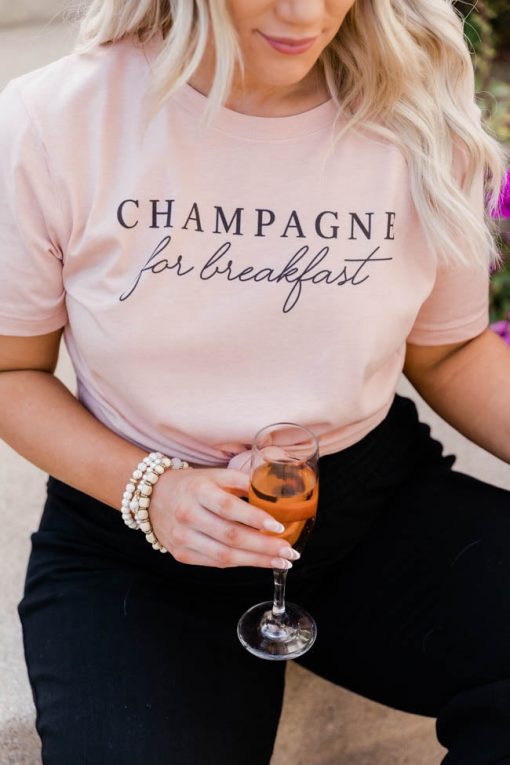 Wholesale ✔️ Pink Lily Champagne For Breakfast Peach Graphic Tee ⌛ -Tees Shop 1K0A2513 80e1c0d1 5f1d 4934 96c7