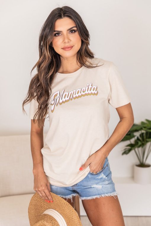 Cheap 🛒 Pink Lily Mamacita Cream Graphic Tee 🎉 -Tees Shop 1K0A4215 4ac90237 8330 46d6 84a8