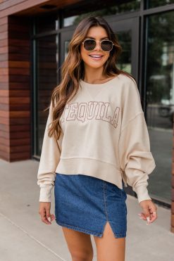 Outlet ✔️ Pink Lily Tequila Block Cropped Corded Graphic Cream Sweatshirt 🤩 -Tees Shop 1K0A4452 79877395 1e5a 4582 b315 6993de184c7d 650x