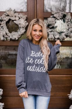 Best deal 😀 Pink Lily Baby It's Cold Outside Script Dark Heather Graphic Sweatshirt 🧨 -Tees Shop 1K0A4462 881df09b 06db 48b1 a632 e6732fc57ec2 650x