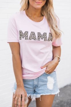 Budget ⭐ Pink Lily Mama Animal Print Tee Pink ✨ -Tees Shop 1K0A4715 41097cdd 3eb1 4deb 9e89 65327e0f95af 650x