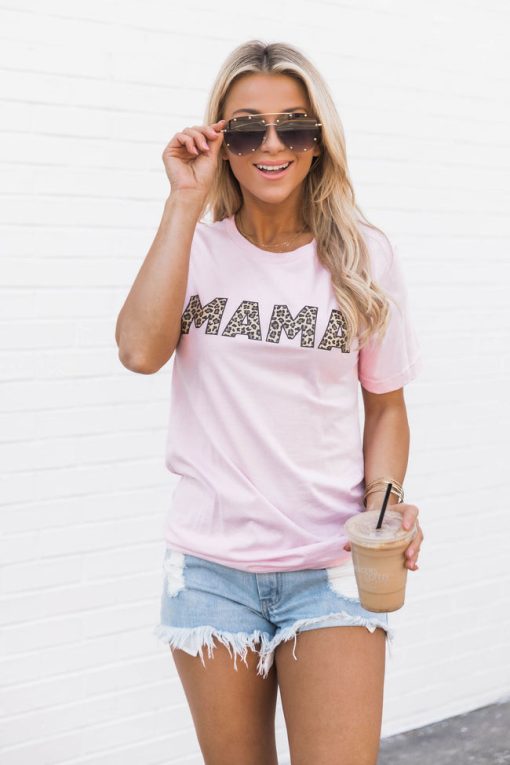 Budget ⭐ Pink Lily Mama Animal Print Tee Pink ✨ -Tees Shop 1K0A4718 bc9e4642 b9c5 465c 8148