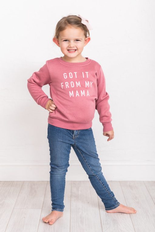 Deals ⭐ Pink Lily Got It From My Mama Kids Mauve Graphic Sweatshirt 😍 -Tees Shop 1K0A5284 6853e343 7bcf 4715 ba7a