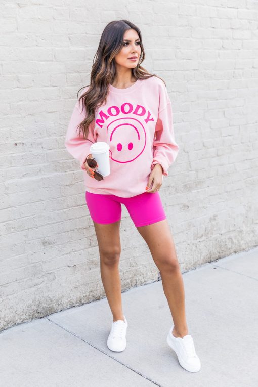 Cheap 💯 Pink Lily Moody Smiley Pink Corded Graphic Sweatshirt 🔥 -Tees Shop 1K0A5284 97332008 db87 408c ae40