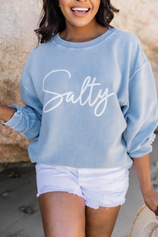 Top 10 👍 Pink Lily Salty Script Corded Graphic Faded Denim Sweatshirt ✔️ -Tees Shop 1K0A7195 b3b104ad 4c06 440d 9132