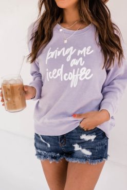 Best reviews of 🔔 Pink Lily Bring Me An Iced Coffee Graphic Soft Lavender Sweatshirt 👍 -Tees Shop 1K0A7393 1ab02a3d 1e38 4a52 a74c 82aff9ad50de 650x