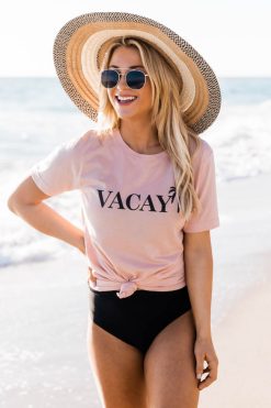 Discount 🧨 Pink Lily Vacay Palm Trees Graphic Heather Peach Tee 😉 -Tees Shop 1K0A8699 4862bc1e 8aa9 4aed 89f1 f23afba9e480 650x