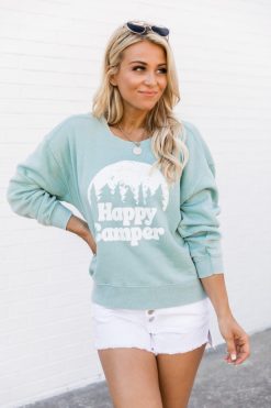 New ⌛ Pink Lily Happy Camper Graphic Mint Sweatshirt 🌟 -Tees Shop 1K0A9219 6a1031cd b07f 4f19 bb6d eb976d1e749d 650x