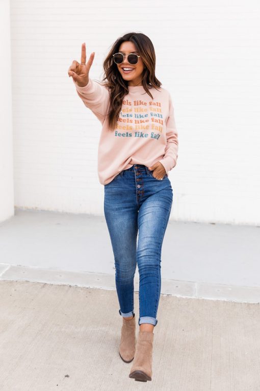 Budget 🔔 Pink Lily Feels Like Fall Peach Graphic Sweatshirt 😍 -Tees Shop 1K0A9226 af86e148 bc95 4912 b9a5