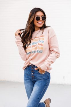 Budget 🔔 Pink Lily Feels Like Fall Peach Graphic Sweatshirt 😍 -Tees Shop 1K0A9228 71145aa6 70a5 4b18 922f 3d644159bfea 650x