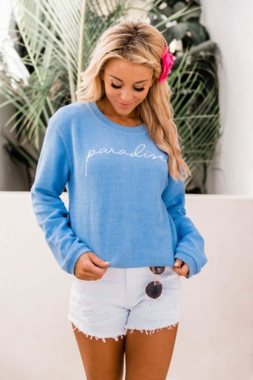 Best reviews of 🧨 Pink Lily Paradise Script Blue Corded Graphic Sweatshirt ⭐ -Tees Shop 1K0A9763 d10fffc6 11f1 4fb1 82b4