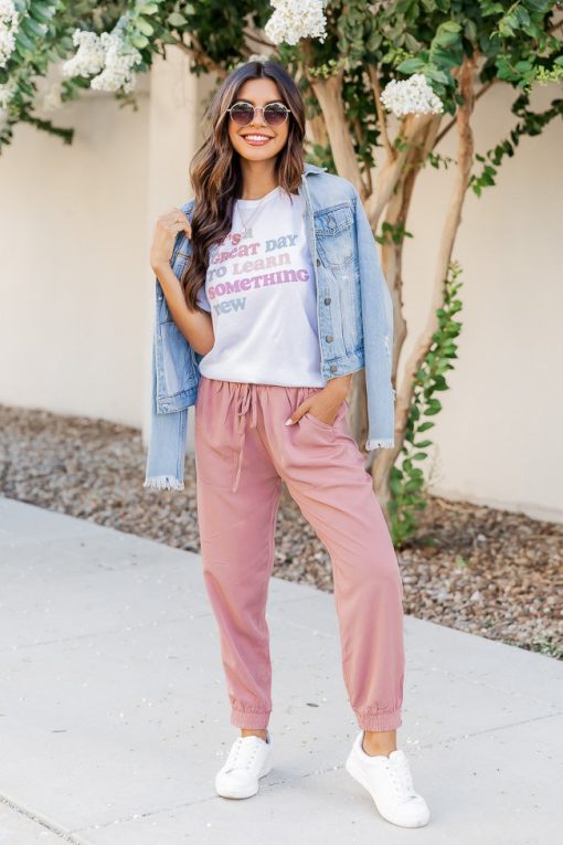 Deals 🎉 Pink Lily It's A Great Day To Learn Something New White Graphic Tee ⌛ -Tees Shop 219A2386 4b6981a8 fd1b 461e 8d3d