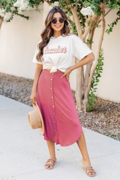 Cheap 🤩 Pink Lily Teacher Retro Ivory Graphic Tee 😍 -Tees Shop 219A2418 650x