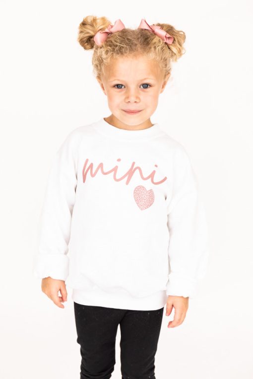 Wholesale 😉 Pink Lily Mini Script Mauve Animal Print White Kids Graphic Sweatshirt ⌛ -Tees Shop 4W3A0043 6bc75285 cc87 42cc 9c40