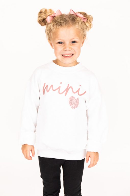 Wholesale 😉 Pink Lily Mini Script Mauve Animal Print White Kids Graphic Sweatshirt ⌛ -Tees Shop 4W3A0045 ce845dbb 8494 4a2b 8134