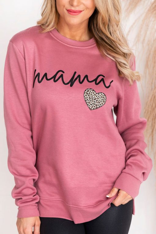 Deals 🎁 Pink Lily Mama Script Brown Animal Print Super Soft Fleece Mauve Graphic Sweatshirt 🛒 -Tees Shop 4W3A7896 84c90b59 e304 4ccd 9d75