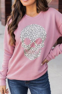 Best Pirce 👏 Pink Lily Animal Print Skull Mauve Graphic Sweatshirt 🌟 -Tees Shop 4W3A9744 8564e7c1 6bc7 456b a45d 8a1d81a5c301 650x