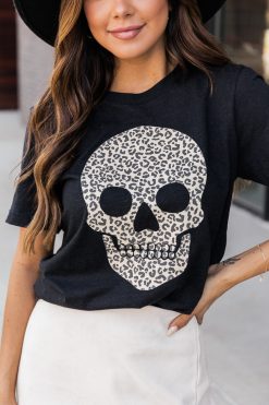 New ❤️ Pink Lily Animal Print Skull Black Graphic Tee ✨ -Tees Shop 4W3A9759 27f85d8a 19e2 4125 8fa2 124524c6e635 650x