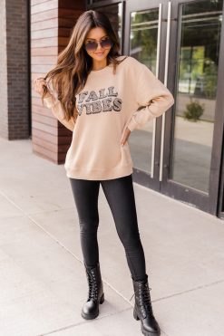 Coupon 🔔 Pink Lily Fall Vibes Animal Print Gold Graphic Sweatshirt 🎁 -Tees Shop A174450 154740 justthebeginning 177080 longdrives 174436 trina 12 650x