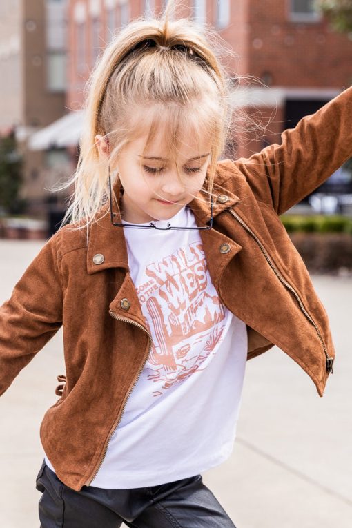 Best reviews of 🔥 Pink Lily Welcome To The Wild West Kids White Graphic Tee 🎉 -Tees Shop