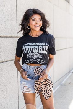 Best Pirce 🛒 Pink Lily All American Cowgirls Black Graphic Tee 👏 -Tees Shop AX108040 allamericancowgirlsblack 182152 perfectlove 175436 nellyblack 182956 differentfromyou 8 650x