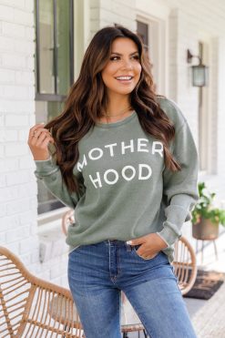 Deals 🥰 Pink Lily 👩 Motherhood Olive Graphic Sweatshirt 🔔 -Tees Shop C174456 177022 jody 173356 stella 12 650x