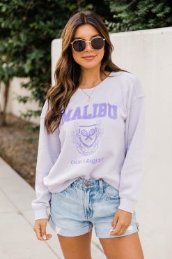 Top 10 👍 Pink Lily Malibu Tennis Club Graphic Soft Lavendar Sweatshirt 🛒 -Tees Shop D172984 173466 testoftimelight 164212 she schic 164324 jennywhite 3 650x