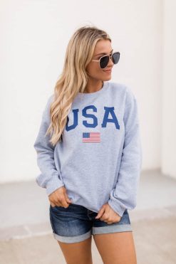 Best reviews of 💯 Pink Lily Athletic USA Flag Sport Grey Sweatshirt 😉 -Tees Shop E125479 172702 riveradaydreamdark 173760 havingthebesttime 170354 iriswhite 4 650x