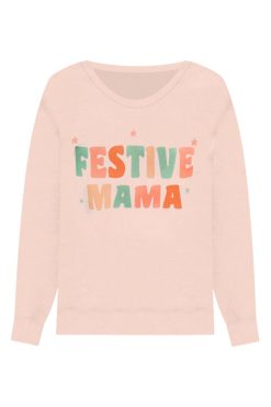 Coupon ✔️ Pink Lily Festive Mama Pale Pink Graphic Sweatshirt 😉 -Tees Shop FestiveMamaPalePinkGraphicSweatshirt 650x