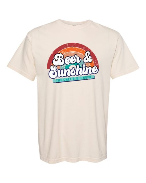 Best Pirce 💯 Pink Lily Beer And Sunshine Ivory Graphic Tee 🔥 -Tees Shop MicrosoftTeams