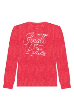 Brand new 😉 Pink Lily All The Jingle Ladies Red Corded Graphic Sweatshirt 💯 -Tees Shop all the jingle ladies red corded graphic sweatshirt 650x