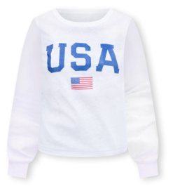 Hot Sale 💯 Pink Lily Athletic USA Flag Graphic White Sweatshirt ✨ -Tees Shop athletic usa flag sweatshirt 650x