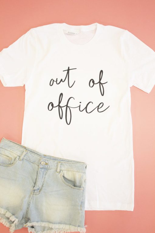 Brand new 🎁 Pink Lily Out Of Office Graphic Tee 🌟 -Tees Shop out of the office 65528 3e8ab63b 2eaa 4c95 8816